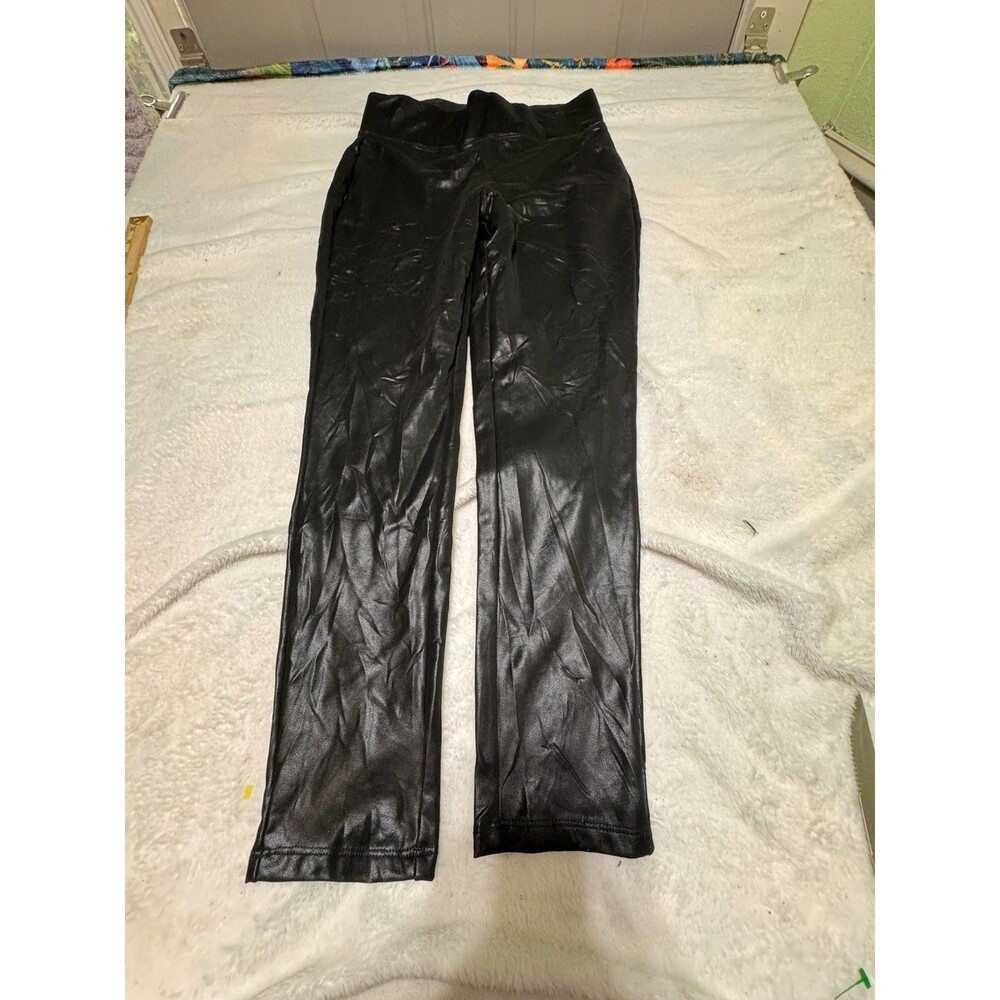 BBJ Los Angeles Faux Leather Pants Pull On‎ High Rise Skinny Leg Womens Size XL
